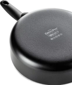 GreenPan Cambridge Hapjespan Met Deksel 28cm - Zwart - Inductie - PFAS-vrij -Pot Benodigdheden Winkel 1020x1200