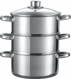 Merkloos Imperial Kitchen Stoompan - 20 Cm - 3 Delig - 21 X 26cm -Pot Benodigdheden Winkel 1083x1200 2