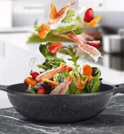 Cheffinger Wokpan Met Deksel - 32cm - Zwart - Pan - Keukenaccessoires -Pot Benodigdheden Winkel 1111x1200 2