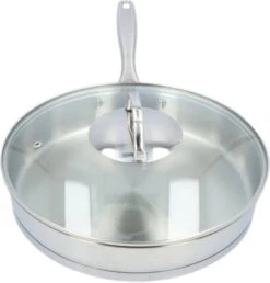 4goodz Dubbelwandige RVS Hapjespan Met Deksel 28 Cm - Zilver -Pot Benodigdheden Winkel 1148x1200