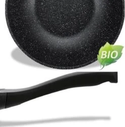 Luxe Swiss Wokpan - Ø 28 Cm - Marmeren Coating - Inductie - Met Glazen Deksel - Zwart 5 Luxe Swiss Wokpan - Ø 28 Cm - Marmeren Coating - Inductie - Met Glazen Deksel - Zwart -Pot Benodigdheden Winkel 1180x1200