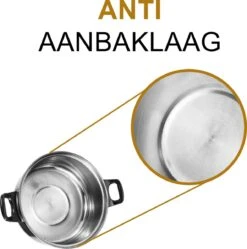 KitchenPrince 12-Delige Pannenset RVS - Pottenset - Kookpannen - Koekenpan - Steelpan - Bakpan - PFAS-Vrij - Pannenset - Pannenset Inductie - Antiaanbaklaag - Koekenpannenset 11 KitchenPrince 12-Delige Pannenset RVS - Pottenset - Kookpannen - Koekenpan - Steelpan - Bakpan - PFAS-Vrij - Pannenset - Pannenset Inductie - Antiaanbaklaag - Koekenpannenset -Pot Benodigdheden Winkel 1190x1200