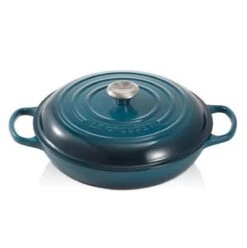 Le Creuset Braadpan Campagnard Signature Deep Teal - ø 30 Cm / 3.5 Liter -Pot Benodigdheden Winkel 1197x1200 4