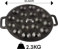 YUGN BLACK Poffertjespan Poffertjesmaker 6 Delige Set - 19 Poffertjes Incl Doseerfles Kwast Poffertjesvork Siliconen Ovenwanten - Platte Onderkant Poffertjespan Inductie Poffertjespan Elektrisch - Cadeau Tip -Pot Benodigdheden Winkel 1200x1023 1