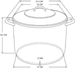 Michelino Soeppan - 6 Liter - RVS - Vaatwasserbestendigd - Ø22 Cm 4 Michelino Soeppan - 6 Liter - RVS - Vaatwasserbestendigd - Ø22 Cm -Pot Benodigdheden Winkel 1200x1096