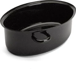 Emalia Geëmailleerde Braadpan Met Deksel 7L - Braadslede - Bakpan - Grillpan - Emaille - Zwart -Pot Benodigdheden Winkel 1200x1099 1