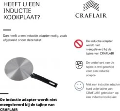 CRAFLAIR ~ Tajine ~ Ø 30 Cm ~ Geschikt Voor Inductie - Adapter ~ Handgemaakt ~ Geglazuurd Keramiek -Pot Benodigdheden Winkel 1200x1118 3