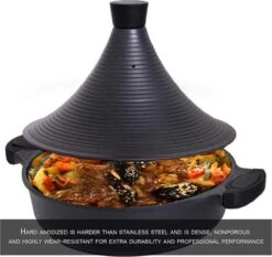 Aluminium Tajine Agadir- Matt Black Geschikt Ook Voor Inductie -Pot Benodigdheden Winkel 1200x1131 2