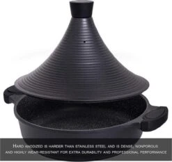 Aluminium Tajine Agadir- Matt Black Geschikt Ook Voor Inductie -Pot Benodigdheden Winkel 1200x1131 3