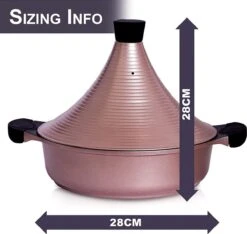 Aluminium Tajine Agadir-geschikt Kleur Rose Gold - Ook Voor Inductie -Pot Benodigdheden Winkel 1200x1139
