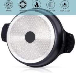 Tajine Agadir Inductie Arabisch Design Non-stick Shining Black -Pot Benodigdheden Winkel 1200x1145