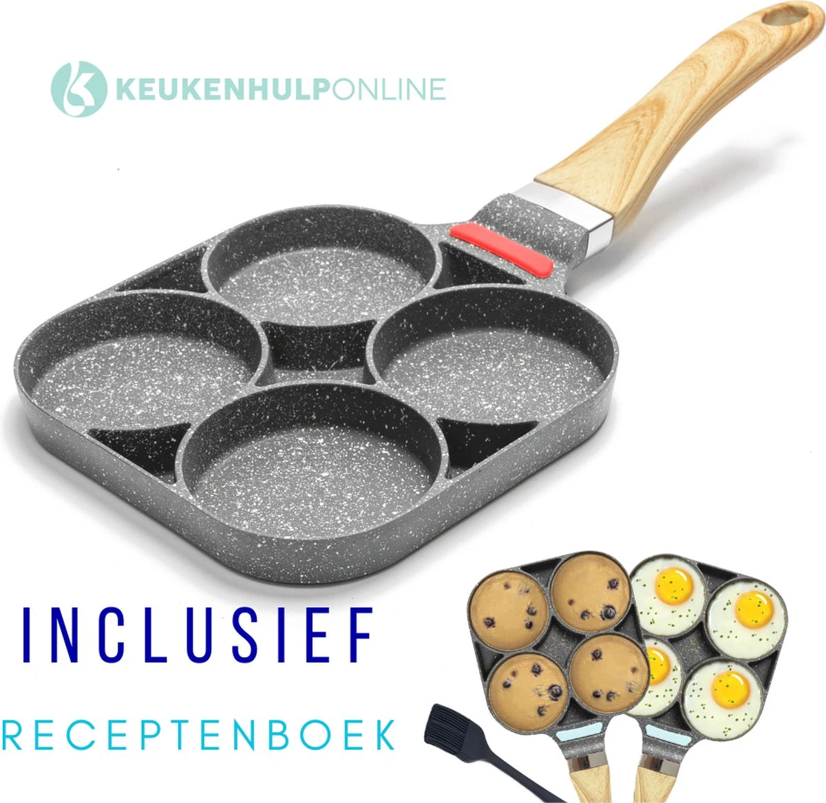 Culistar Pannenkoekenpan Inductie - Pancake Pan - Omeletpan - Omeletmaker - Eierpan - Inclusief Receptenboekje 1 Culistar Pannenkoekenpan Inductie - Pancake Pan - Omeletpan - Omeletmaker - Eierpan - Inclusief Receptenboekje