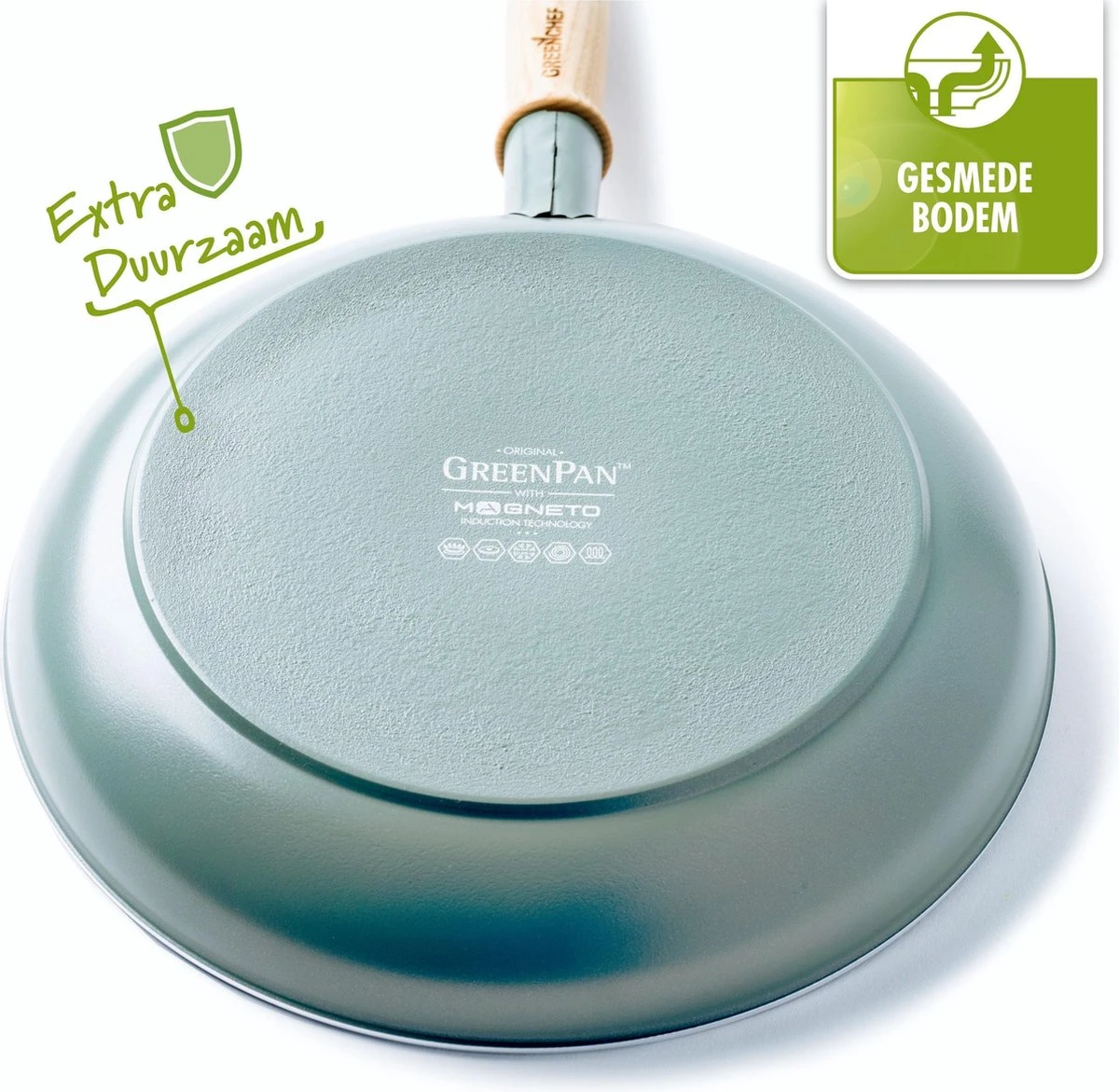 GreenPan Mayflower Wok - Ø 28 Cm - Keramisch - Inductie 4 GreenPan Mayflower Wok - Ø 28 Cm - Keramisch - Inductie - Afbeelding 4