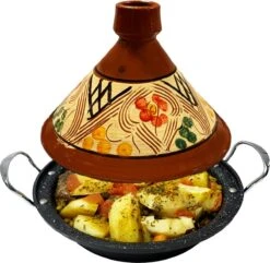 Tajine Aardewerk En Gegoten Aluminium Inductie| Handvaten| Geschikt Voor 4-8 Personen - Alle Warmtebronnen| Ø 30cm -Pot Benodigdheden Winkel 1200x1172 2