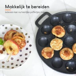 Ocina Poffertjespan Accessoires Set - Doseerfles - Poffertjes Spuitfles - 6x Poffertjes Vork - Kwast - Siliconen Kwast - Bakkwast - Gratis Poffertjes E-Book -Pot Benodigdheden Winkel 1200x1198 4