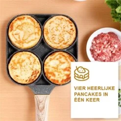 Alora 4-Delige Pannenkoekenpan - Pannenkoeken Maker - Cakemaker - Omeletpan - Omeletmaker - Eierpan - Koekjes Maker - 4-in-1 Pannenset -Pot Benodigdheden Winkel 1200x1200 225