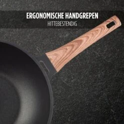 Rosmarino Black Line - Wokpan - Ø30cm - 100% PFAS & PFOA Vrij - Gegoten Aluminium - Non-stick Minerale Coating - Ergonomische Handgreep - Geschikt Voor Alle Warmtebronnen & Vaatwasser -Pot Benodigdheden Winkel 1200x1200 322