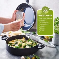 Greenpan Torino Keramische Hapjespan - 28 Cm - Met Glazen Deksel -Pot Benodigdheden Winkel 1200x1200 405