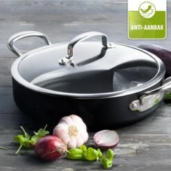 GreenPan Barcelona Infinity Pro Hapjespan Met Deksel 30cm - Zwart - Inductie - PFAS-vrij -Pot Benodigdheden Winkel 1200x1200 429