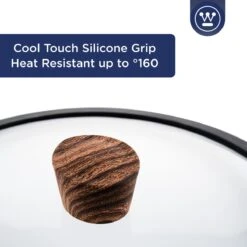 Westinghouse Hapjespan Inductie - Ø 28 Cm - Zwart Marmer Wood - Speciale Editie - Met Deksel - Geschikt Voor Alle Warmtebronnen -Pot Benodigdheden Winkel 1200x1200 445