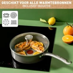 Tefal Renew+ Keramische Hapjespan - Ø 24 Cm - Met Deksel 21 Tefal Renew+ Keramische Hapjespan - Ø 24 Cm - Met Deksel -Pot Benodigdheden Winkel 1200x1200 458