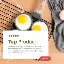 Merkloos Pancake Pan - Omeletpan - Eierpan - Anti Aanbaklaag - PFAS Vrij - Pancake Maker - Geschikt Voor Alle Warmtebronnen - Inductie Pannen -Pot Benodigdheden Winkel 1200x1200 543