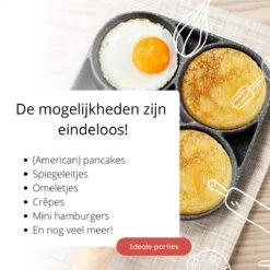 Anti-aanbak Pancake Pan | American Pancake Pan | Omelet Pan | Geschikt Voor Inductie & Alle Warmtebronnen | Eierpan | Omeletmaker | Pancake Maker | Mini Pannenkoekenpan -Pot Benodigdheden Winkel 1200x1200 554