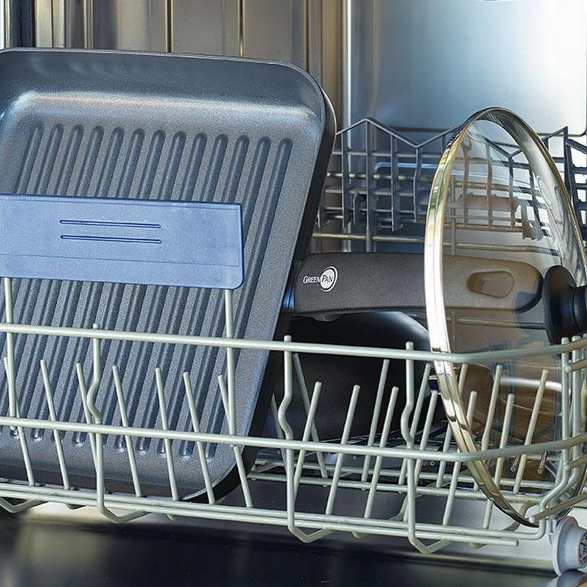 GreenPan Cambridge Grillpan 28cm - Zwart - Inductie - PFAS-vrij 9 GreenPan Cambridge Grillpan 28cm - Zwart - Inductie - PFAS-vrij - Afbeelding 9