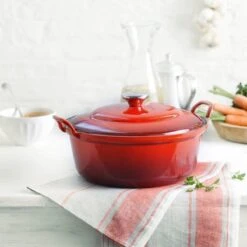 Le Creuset Braadpan Faitout Tradition Kersenrood - ø 24 Cm / 3 Liter -Pot Benodigdheden Winkel 1200x1200 630