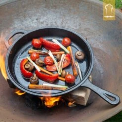 Chefarone Gietijzeren Pan - 2-in-1 Braadpan Inclusief Deksel - Geschikt Voor Alle Warmtebronnen -Pot Benodigdheden Winkel 1200x1200 663