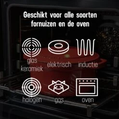 Daumonet Carême Rouge Gietijzeren Braadpan - Sudderpan Kersen Rood - Rond - Ø26 Cm - 4,4 Liter - PFAS & PFOA Vrij - Emaille - Geschikt Voor Alle Warmtebronnen - Elektrisch - Gas - Halogeen - Inductie - Keramisch - Vaatwasserbestendig -Pot Benodigdheden Winkel 1200x1200 686