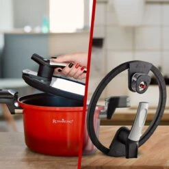 Rosmarino - Snelkookpan Met Glazen Deksel - Zwart - Ø24cm - 5 Liter - 100% PFAS & PFOA Vrij - Aluminium - Pressure Cooker - Non-stick Minerale Coating - Ergonomische Handgrepen - Geschikt Voor Alle Warmtebronnen -Pot Benodigdheden Winkel 1200x1200 802