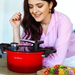 Rosmarino - Snelkookpan Met Glazen Deksel - Zwart - Ø24cm - 5 Liter - 100% PFAS & PFOA Vrij - Aluminium - Pressure Cooker - Non-stick Minerale Coating - Ergonomische Handgrepen - Geschikt Voor Alle Warmtebronnen -Pot Benodigdheden Winkel 1200x1200 803