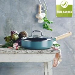GreenPan Mayflower Hapjespan Met Deksel - Ø 24 Cm - Keramisch - Inductie -Pot Benodigdheden Winkel 1200x1200 856