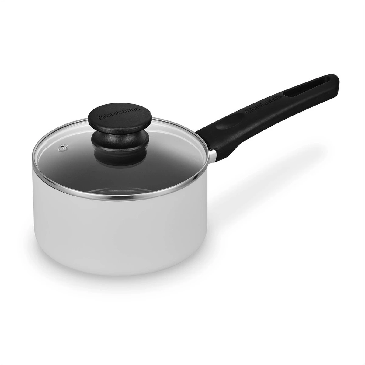BRABANTIA INDU+ Steelpan Met Deksel - Keramische Antiaanbaklaag - Ø 16 Cm - Inductie - Pfas Vrij 1 BRABANTIA INDU+ Steelpan Met Deksel - Keramische Antiaanbaklaag - Ø 16 Cm - Inductie - Pfas Vrij