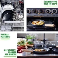 GreenChef Vintage Steelpan 16cm/1.6L - Zwart - Inductie - PFAS-vrij -Pot Benodigdheden Winkel 1200x1200 908