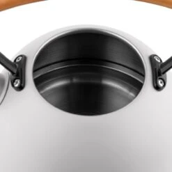 Florina Natura Line Fluitketel RVS Mat Grijs 2.3 Liter - Geschikt Voor Alle Warmtebronnen - Scandinavische Stijl - Massief Houten Handvat -Pot Benodigdheden Winkel 1200x1200 915