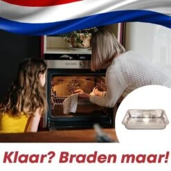 YUGN Braadslede Ovenschaal Braadslee Oven - Braadslede Met Rooster Voor Ovengerechten - Roestvrijstaal En 36x27x7CM - Cadeau Tip -Pot Benodigdheden Winkel 1200x1200 936