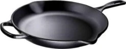 Le Creuset - Gietijzeren Ronde Skillet In Mat Zwart 23cm -Pot Benodigdheden Winkel 1200x472