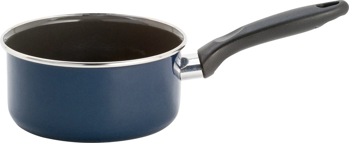 Lite-Body - Magnus Steelpan - Ø16 CM - Emaille - Blauw - Inductie 1 Lite-Body - Magnus Steelpan - Ø16 CM - Emaille - Blauw - Inductie