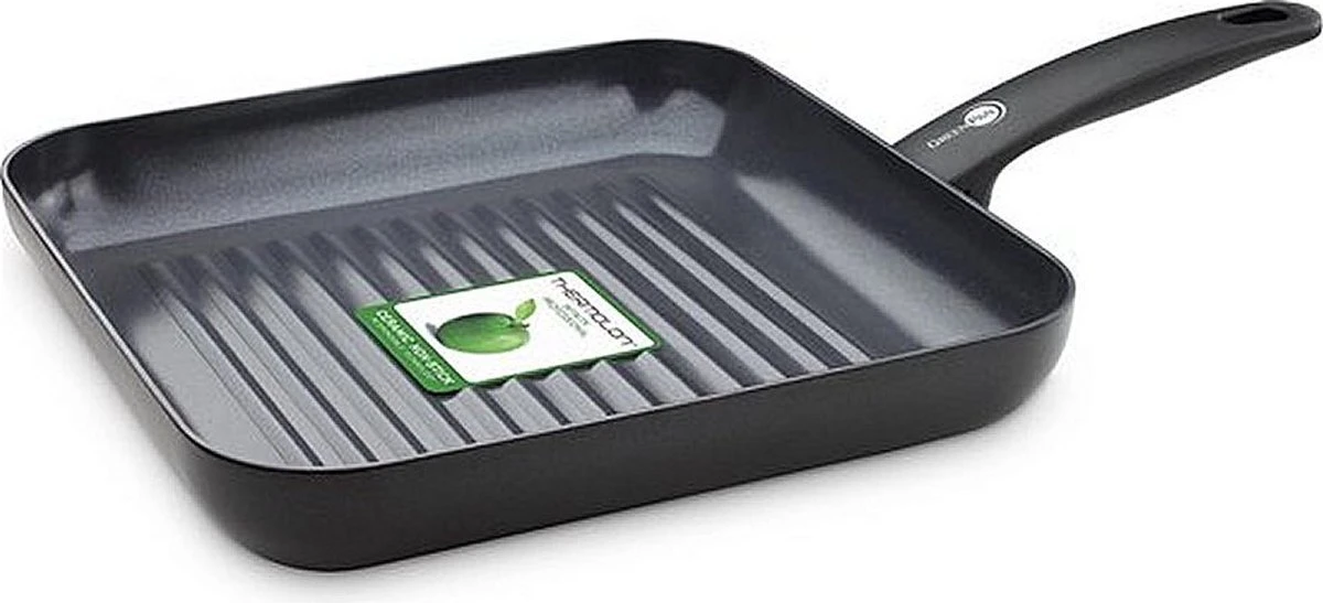 GreenPan Cambridge Grillpan 28cm - Zwart - Inductie - PFAS-vrij 1 GreenPan Cambridge Grillpan 28cm - Zwart - Inductie - PFAS-vrij