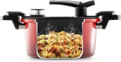 Rosmarino - Snelkookpan Met Glazen Deksel - Zwart - Ø24cm - 5 Liter - 100% PFAS & PFOA Vrij - Aluminium - Pressure Cooker - Non-stick Minerale Coating - Ergonomische Handgrepen - Geschikt Voor Alle Warmtebronnen -Pot Benodigdheden Winkel 1200x622 2