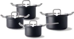 BK Q-linair Master Black Kookpannenset - 4-delig - Veilig Afgietsysteem - Inductie -Pot Benodigdheden Winkel 1200x643