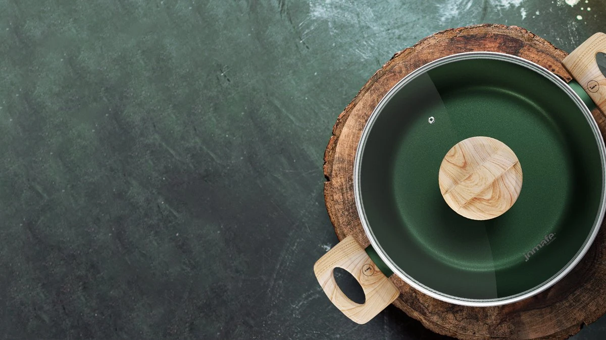 Forest, Braadpan Met Deksel – Ø 16 Cm – 100% Gerecycled Aluminium – Geschikt Voor Alle Warmtebronnen - Duurzame Pan – PFOA Vrij – Sudderpan – Stoofpan – 2.5 L 4 Forest, Braadpan Met Deksel – Ø 16 Cm – 100% Gerecycled Aluminium – Geschikt Voor Alle Warmtebronnen - Duurzame Pan – PFOA Vrij – Sudderpan – Stoofpan – 2.5 L - Afbeelding 4