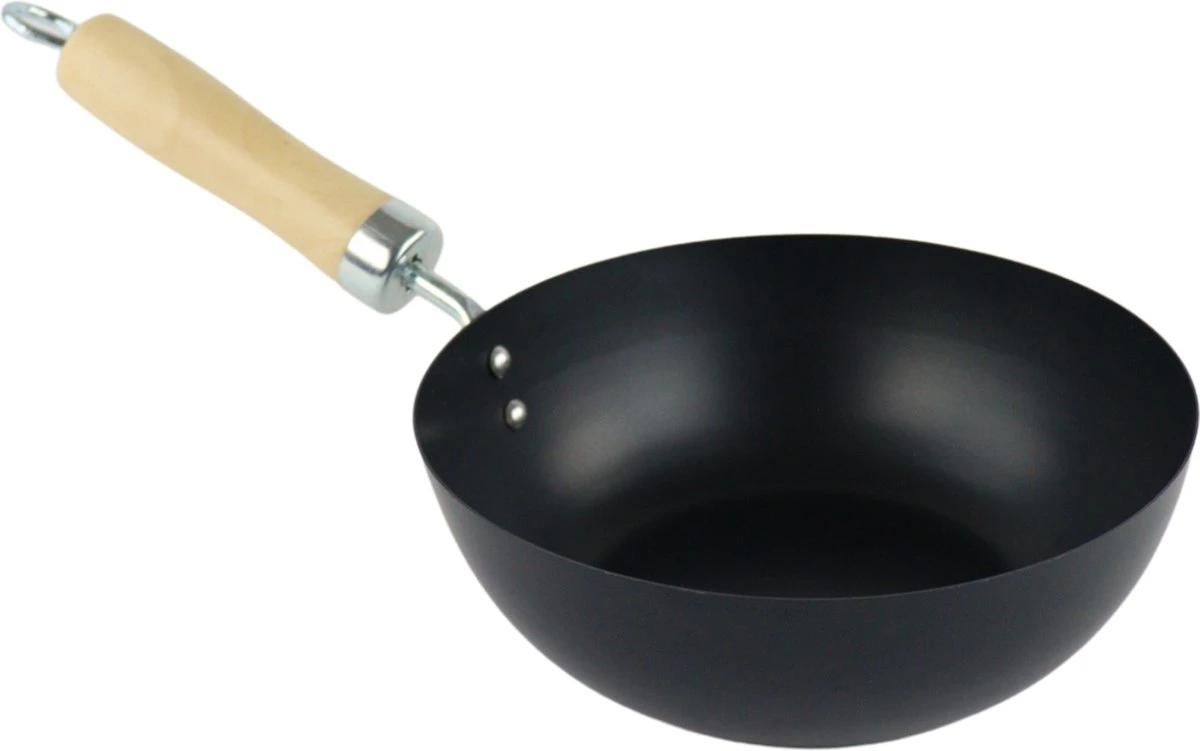 Orange85 Wokpan - Non Stick - Zwart - 20 Cm - Geschikt Voor Gas 2 Orange85 Wokpan - Non Stick - Zwart - 20 Cm - Geschikt Voor Gas - Afbeelding 2