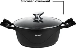 BIKO - Smile Pannen 8 Delige Pannenset - Braadpan - Zwart -Pot Benodigdheden Winkel 1200x763