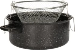 Benson Frituurpan Met Korf - Ø 26 Cm - Carbonstaal Met Marmer Coating -Pot Benodigdheden Winkel 1200x792 2