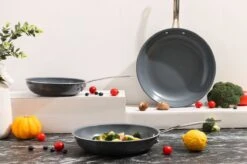 Swiss Pro+ - Koekenpannenset - 3 Delig - Keramisch - Inductie - Milieuvriendelijk - PFAS - PFOA Vrij - Sapphire Green -Pot Benodigdheden Winkel 1200x799 10