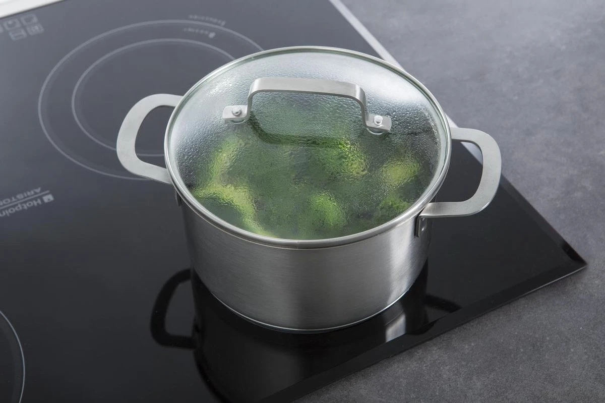 BK Bistro Pannenset - 4-delig - RVS - Glazen Deksel - Inductie 7 BK Bistro Pannenset - 4-delig - RVS - Glazen Deksel - Inductie - Afbeelding 7