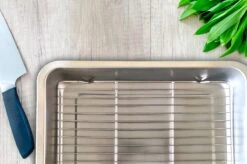 YUGN COMBI Set Braadslede Ovenschaal Combi Braadslee Oven Set - 2x Braadslede Met Rooster Voor Ovengerechten - 36x27x7CM En 40x30x7CM En Inclusief Bakkwast - Cadeau- Cadeautip -Pot Benodigdheden Winkel 1200x799 67